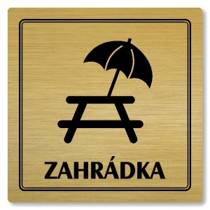 Zahrádka, 118x118mm, zlatá, Utah